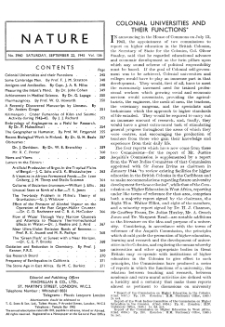 Nature : a weekly illustrated journal of science vol. 156 no. 3960 (1945)