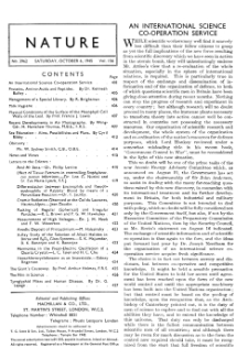 Nature : a weekly illustrated journal of science vol. 156 no. 3962 (1945)