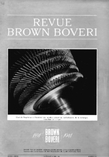 Revue Brown Boveri : publiée par la Société Anonyme Brown, Boveri & Cie nr 8-9 pp. 183-208 (1941)