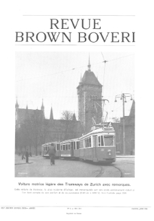 Revue Brown Boveri : publiée par la Société Anonyme Brown, Boveri & Cie nr 6 (1944)
