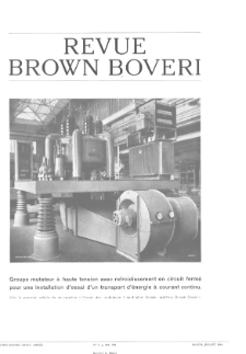 Revue Brown Boveri : publiée par la Société Anonyme Brown, Boveri & Cie nr 7 (1944)