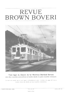 Revue Brown Boveri : publiée par la Société Anonyme Brown, Boveri & Cie nr 8 (1944)