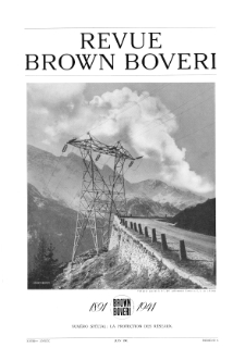 Revue Brown Boveri : publiée par la Société Anonyme Brown, Boveri & Cie nr 6 (1941)
