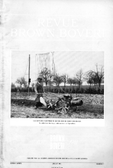 Revue Brown Boveri : publiée par la Société Anonyme Brown, Boveri & Cie nr 7 (1941)