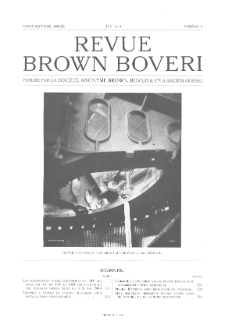 Revue Brown Boveri : publiée par la Société Anonyme Brown, Boveri & Cie nr 6 (1940)
