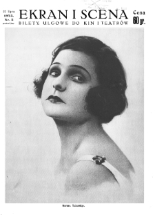 Ekran i Scena: Tygodnik artystyczno-literacki dla spraw filmu i teatru nr 5