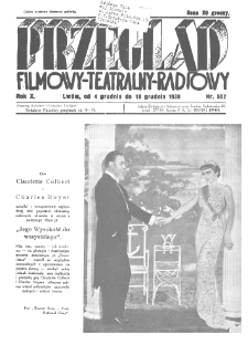 Przegląd Filmowy, Teatralny, Radiowy R. 10 nr 502 (1938)