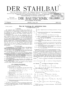 Der Stahlbau : Beilage zur Zeitschrift Die Bautechnik Jg. 15 H. 12-13 (1942)