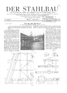 Der Stahlbau : Beilage zur Zeitschrift Die Bautechnik Jg. 16 H. 21-22 (1943)