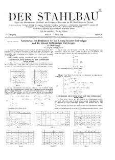 Der Stahlbau : Beilage zur Zeitschrift Die Bautechnik Jg. 17 H. 8-9 (1944)