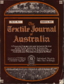 The Textile Journal of Australia vol. 3 no. 1 (1928)