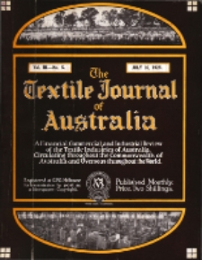 The Textile Journal of Australia vol. 3 no. 5 (1928)