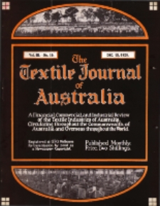 The Textile Journal of Australia vol. 3 no. 10 (1928)
