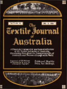 The Textile Journal of Australia vol. 5 no. 10 (1930)