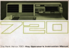The Rank Xerox 720 - Key Operator's Instruction Manual