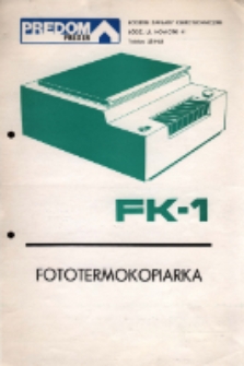 FK-1. Fototermokopiarka.