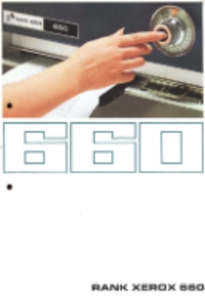 The Rank Xerox 660. Najszybsza kserograficzna biurkowa, kopiarka-powielacz.