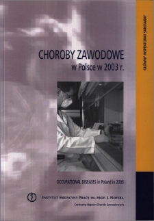 Choroby zawodowe w Polsce w 2003 r.