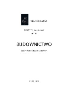 Zeszyty Naukowe. Budownictwo nr 59 (2009)