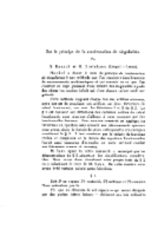 Sur le principle de la condensation de singularités [PDF]