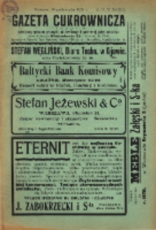 Gazeta cukrownicza R. 17, t. 33 nr 3 (1909)