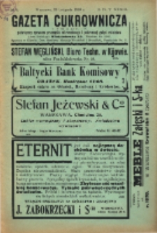 Gazeta cukrownicza R. 17, t. 33 nr 8 (1909)