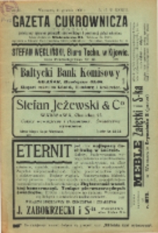 Gazeta cukrownicza R. 17, t. 33 nr 11 (1909)