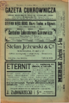 Gazeta cukrownicza R. 17, t. 33 nr 12 (1909)