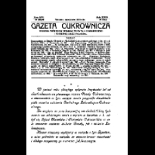 Spis artykułów zawartych w tomie 32 "Gazety Cukrowniczej" (1909)