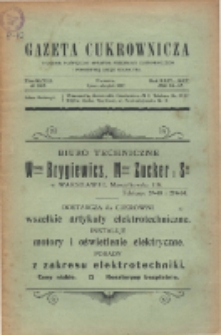 Gazeta cukrownicza R. 24, t. 48 nr 40-47 (1917)