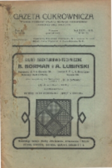 Gazeta cukrownicza R. 26, t. 51 nr 49-52 (1919)