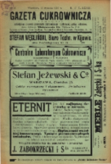 Gazeta cukrownicza R. 17, t. 33 nr 16 (1910)