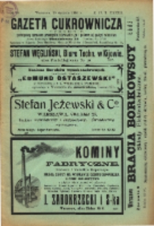 Gazeta cukrownicza R. 17, t. 33 nr 18 (1910)