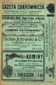 Gazeta cukrownicza R. 19, t. 37 nr 5 (1911)