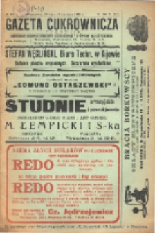 Gazeta cukrownicza R. 20, t. 40 nr 45 (1913)