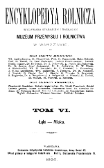 Encyklopedya rolnicza T. 6 (Machiny i narzędzia rolnicze)