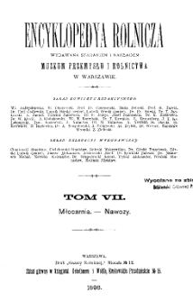 Encyklopedya rolnicza T. 7 (Modrzew - Motory)