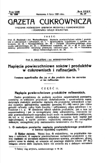 Gazeta cukrownicza R. 37, t. 66 nr 12 (1930)