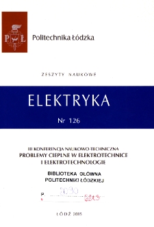 Zeszyty Naukowe. Elektryka nr 126 (2015)