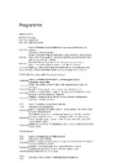 International Conference of Biodeterioration & Protection of Cultural Heritage : programme