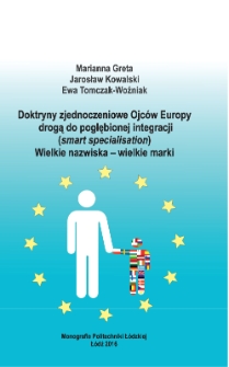 Doktryny zjednoczeniowe Ojców Europy drogą do pogłębionej integracji (smart specialisation) Wielkie nazwiska – wielkie marki