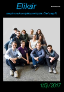 Eliksir : czasopismo naukowo-dydaktyczne Wydziału Chemicznego Politechniki Łódzkiej Nr 1(5) (2017)