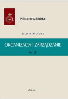 Zeszyty Naukowe. Organizacja i Zarządzanie z. 58 (2014)