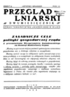 Przegląd Lniarski : kwartalnik : organ Towarzystwa Lniarskiego w Wilnie R. 6 z. 6 (1935)