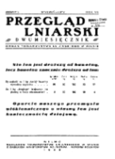 Przegląd Lniarski : kwartalnik : organ Towarzystwa Lniarskiego w Wilnie R. 7 z. 1 (1936)