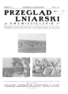 Przegląd Lniarski : kwartalnik : organ Towarzystwa Lniarskiego w Wilnie R. 7 z. 5 (1936)
