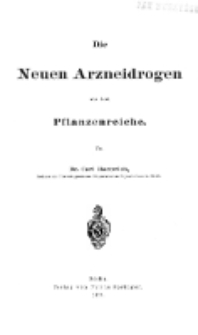 Neuen Arzneidrogenaus dem Pflanzenreiche