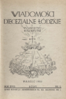 Wiadomości Diecezjalne Łódzkie 1938 nr 3