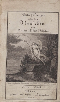Unterhaltungen &uuml;ber den Menschen, Dritter Theil