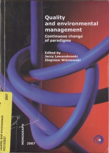Quality and environmental management - continuous change of paradigms